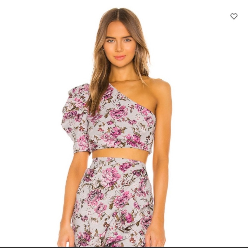 Michael Costello x Revolve Pink Floral Set